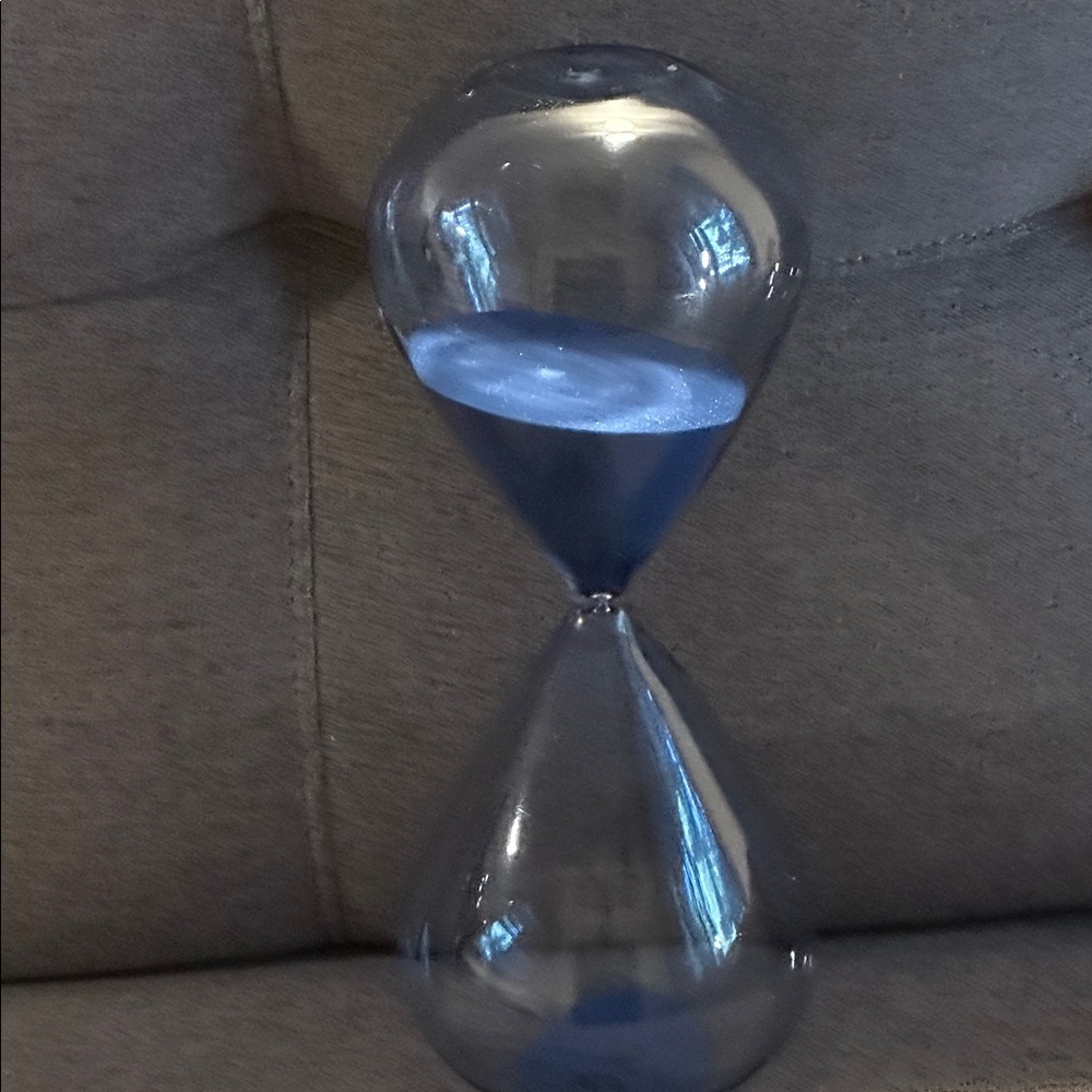Blue Glass Sand timer
